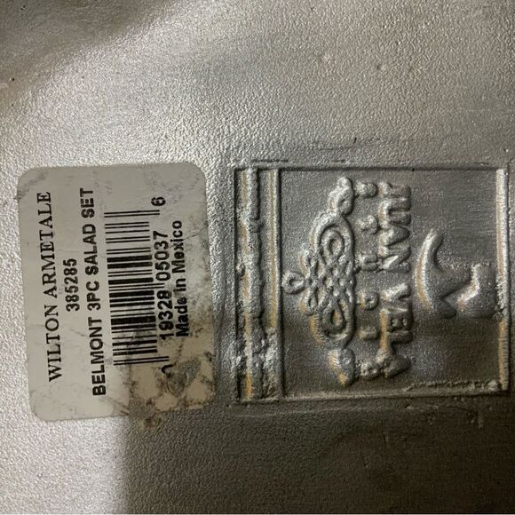 Wilton Armetale Belle Mont 12 inch Serving Bowl Design By Juan Vela Studios - Picture 7 of 9